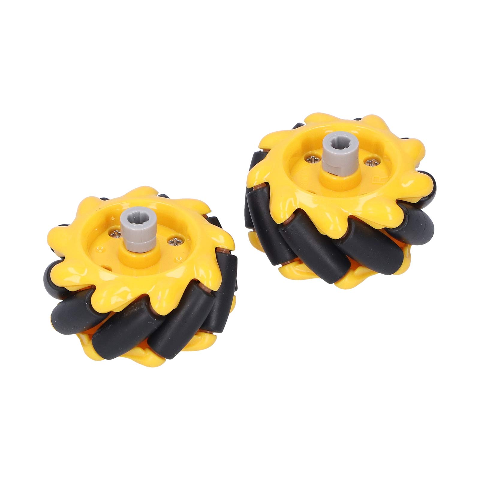 **Mecanum Wheels 48mm (1 Pair) - Left & Right Omni-Directional Wheels for Smart Robot Cars, DIY Toys, and Robotics Projects - Perfect for Omni-Directional Movement in RC Cars, STEM Kits, and Automation Systems**