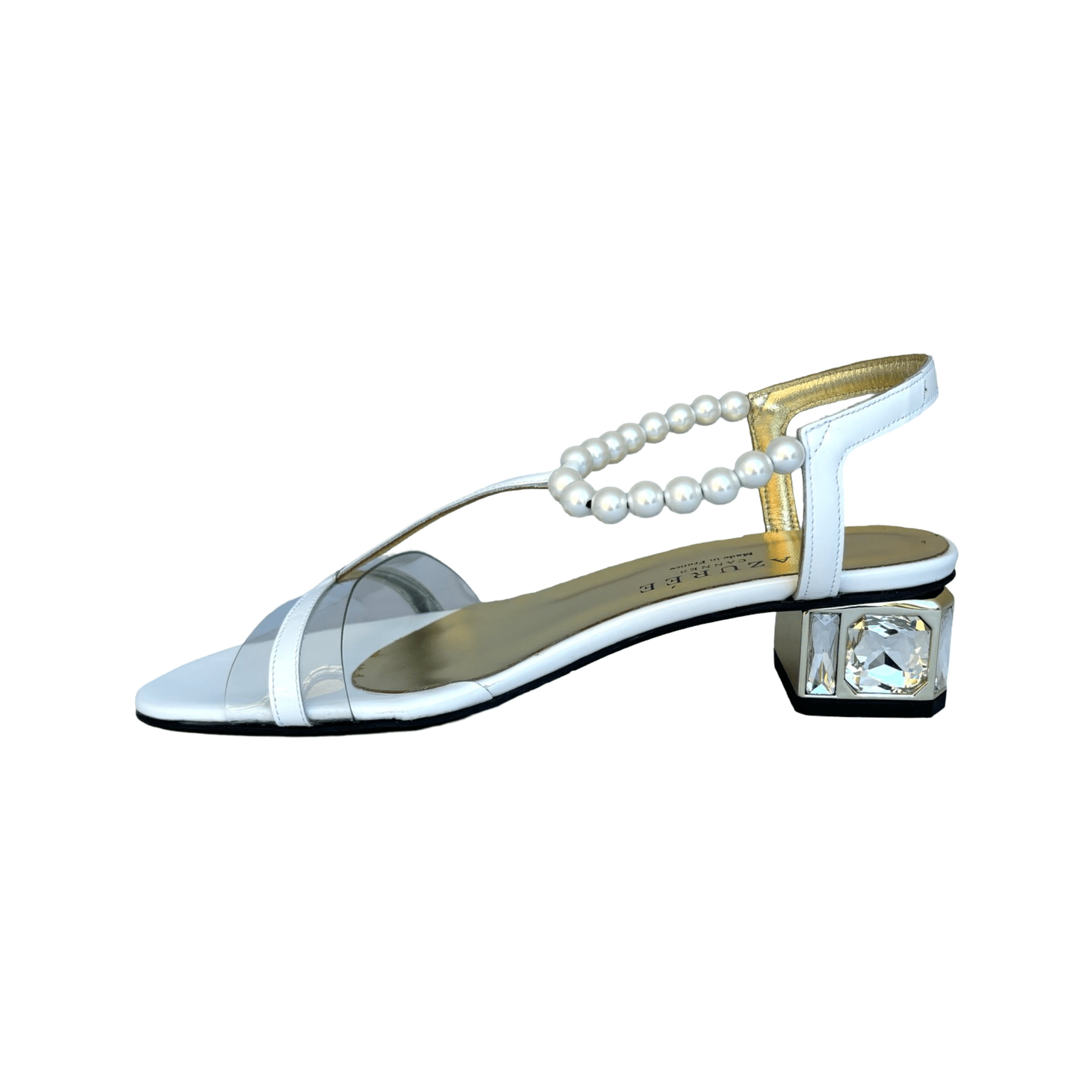 Mur White/Pearl Women's Dress Sandals - Comfortable Wedding & Party Shoes for Bridesmaid, Prom, Evening Events