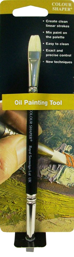 6-Piece Double Ended Oil Painting Brush Set - Professional Artist Tools for Blending, Texturing & Detailing - Perfect for Canvas, Wood & Fabric Art Projects