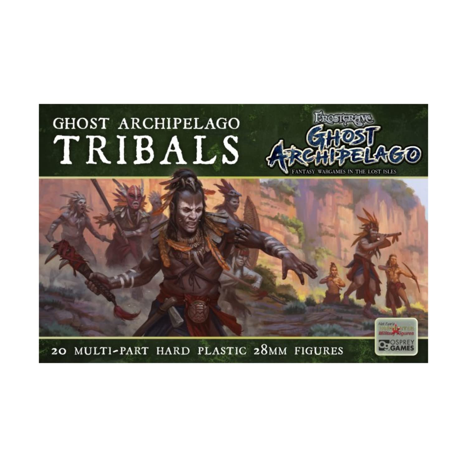 Frostgrave Ghost Archipelago Tribals Miniatures - Fantasy Tabletop Wargaming Figures for RPG & Board Games - Perfect for Dungeons & Dragons, Warhammer & Miniature Painting Enthusiasts