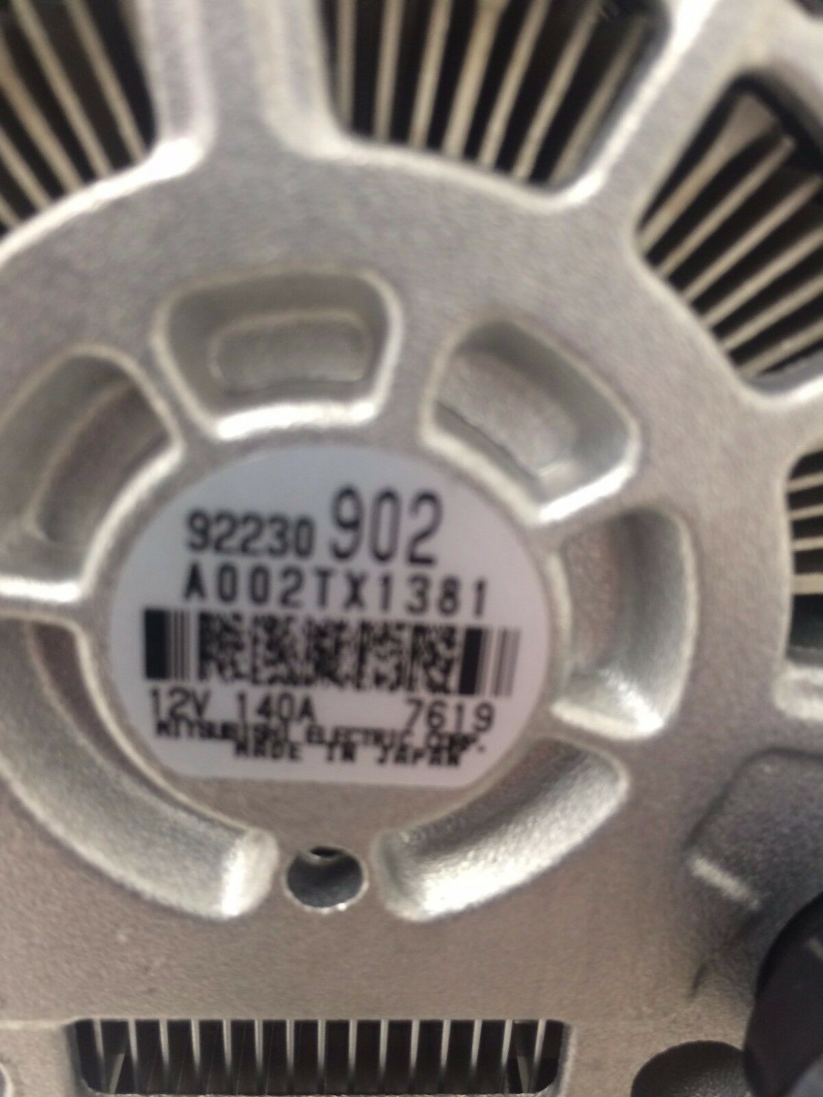 Genuine Holden VE V6 SIDI 140 Amp Alternator 2009-2013 (Part Number 92230902) - Replacement for Commodore, Ute & Sportwagon Models - Perfect for Engine Performance Upgrades & Electrical System Repairs