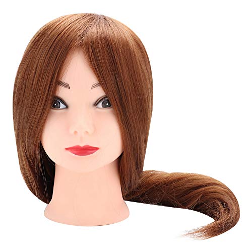 20 Inch Mannequin Head with Hair - Professional Hairdressing Training Head for Styling Practice, Wig Display & Salon Training - Perfect for Hairdressers, Cosmetology Students & Beauty Professionals