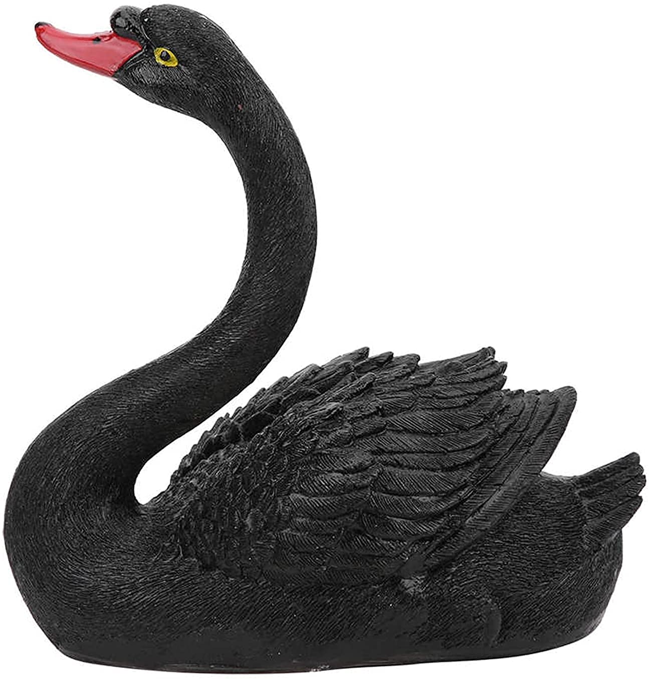 Floating Black Swan Garden Ornament - Realistic Simulation Swan Decor for Outdoor Ponds, Lakes, and Water Features - Perfect for Backyard, Patio, and Courtyard Decoration