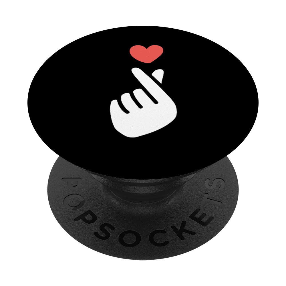Korean K-POP 'I Love You Saranghae' Hand Heart Symbol PopSockets - Phone Grip & Stand for iPhone, Samsung, Tablets - Perfect for K-POP Fans, Concerts & Daily Use