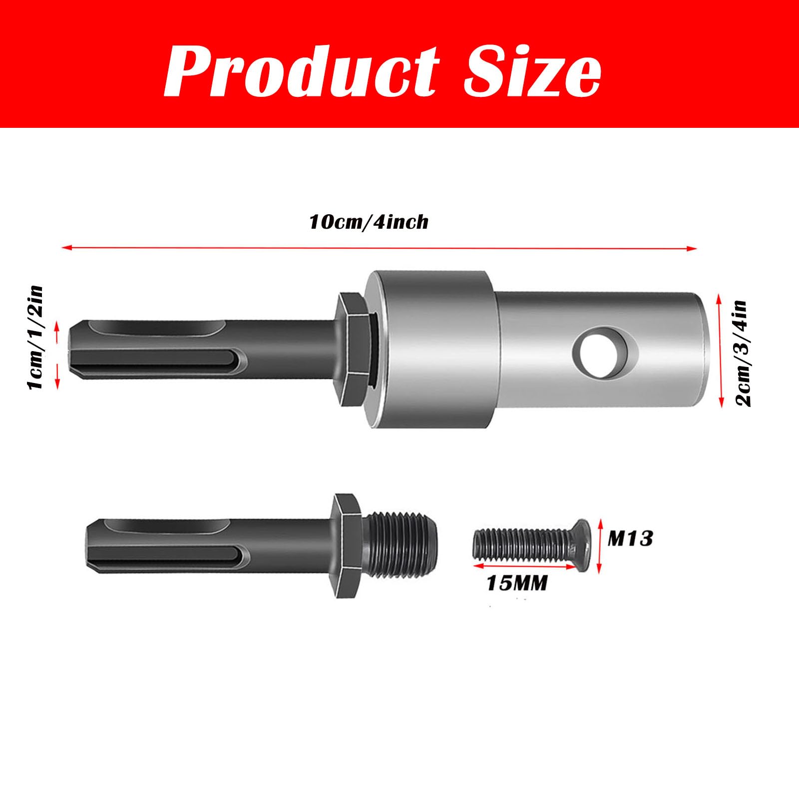 Earth Auger Drill Adapter - Connect 4