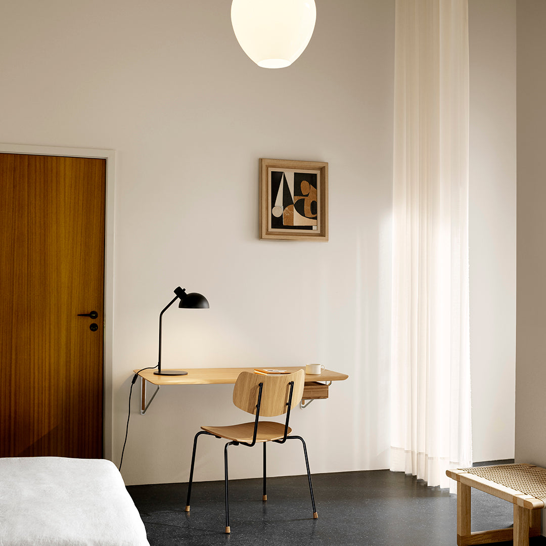 Wall Mounted Desk with Drawer - Space Saving Floating Workstation for Home Office, Study, or Small Spaces