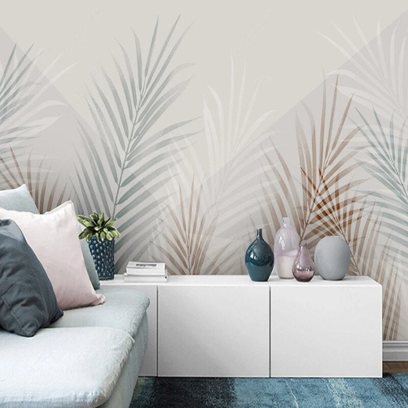 Tropical Palm Paradise Wallpaper Mural - Self-Adhesive Peel & Stick Wall Decor for Living Room, Bedroom, Bathroom - Waterproof Removable Wallpaper for Home & Office