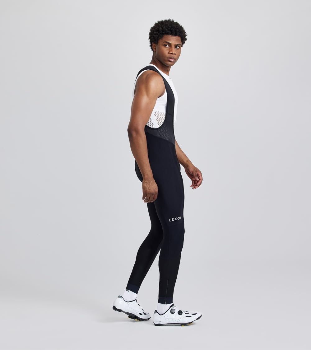 Men’s Pro Bib Cycling Tights - Breathable & Sweat-Wicking Bicycle Pants with Aerodynamic Panels, Lightweight Design & Cuffed Ankles for Road Biking & Indoor Training