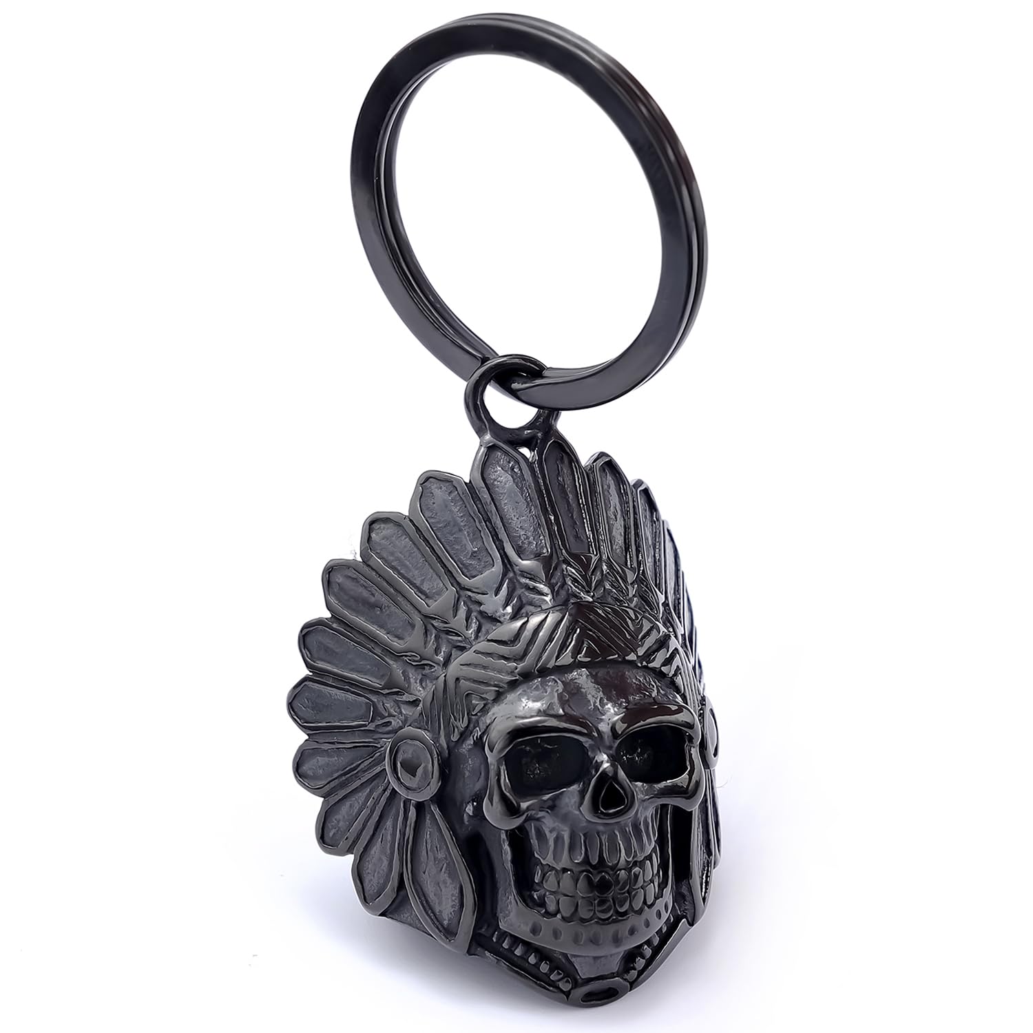 Motorcycle Skull Bell - Protective Biker Keychain for Riders | Durable Motorcycle Accessories for Safety & Style | Perfect for Harley, Cruiser & Chopper Bikes