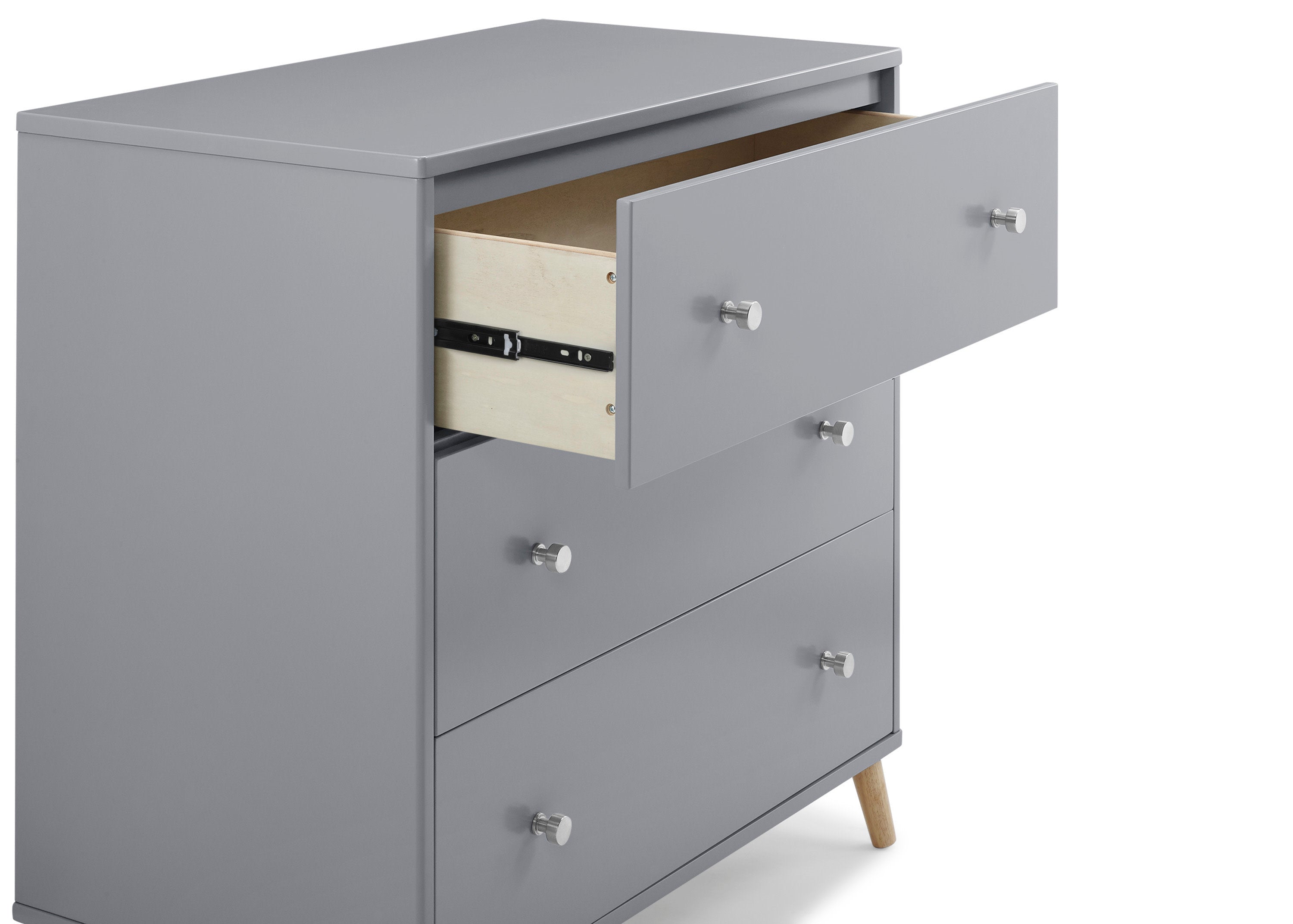 Jordan 3-Drawer Dresser with Interlocking Drawers - Sturdy Bedroom Storage Furniture for Clothes & Accessories | Perfect for Master Bedroom, Guest Room or Dorm Organization