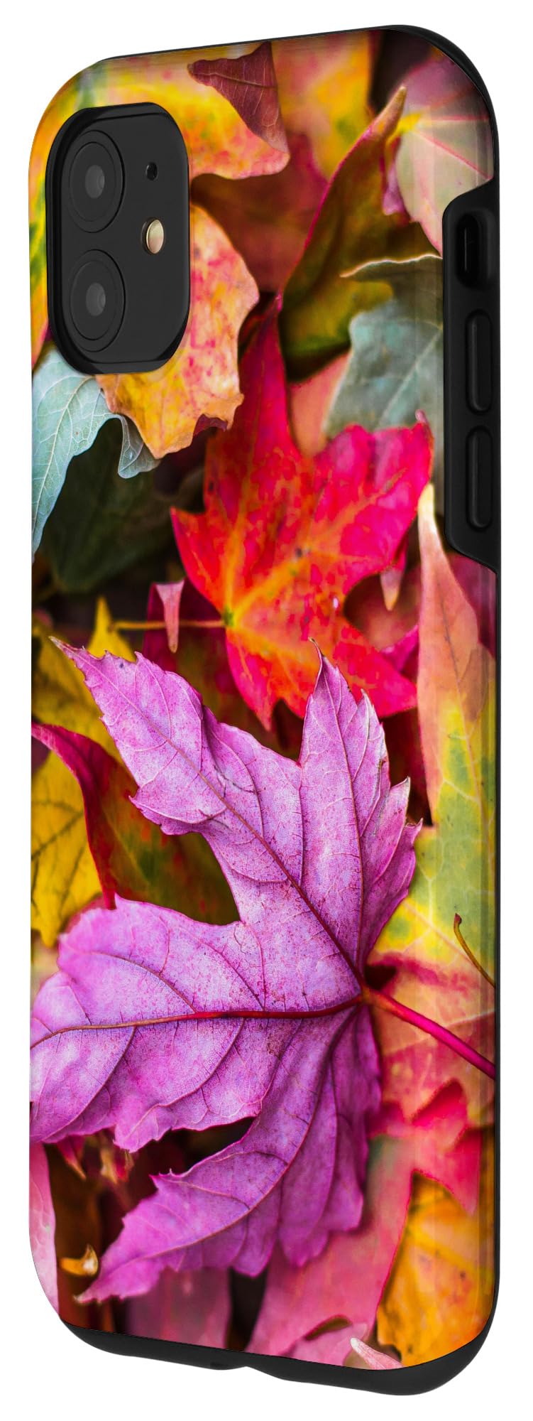 iPhone 11 Case - Autumn Leaves Design Protective Phone Cover - Durable Shockproof Slim Fit for iPhone 11 - Perfect for Fall Season, Thanksgiving, and Outdoor Activities
