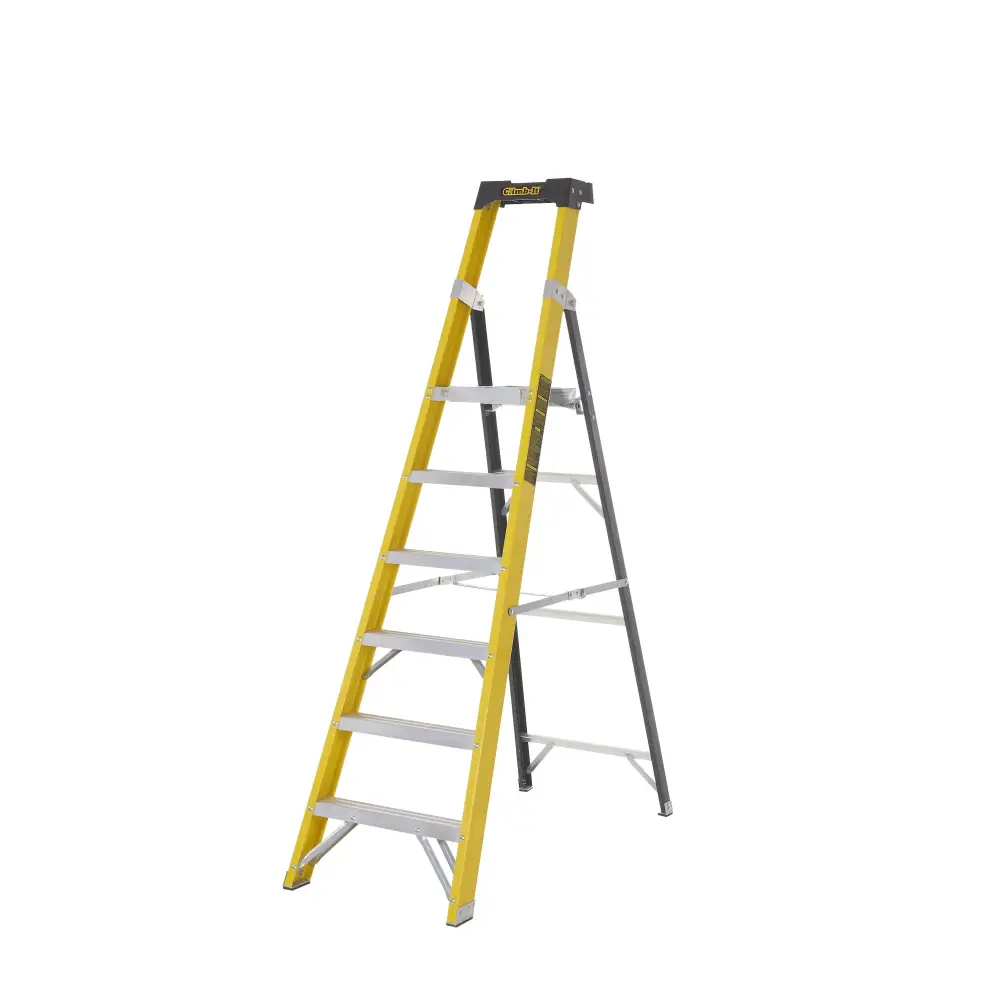 Climb It Fiberglass Platform Stepladder - Lightweight & Durable 300 lbs Capacity - Perfect for Home, Garage, and Workshop Use