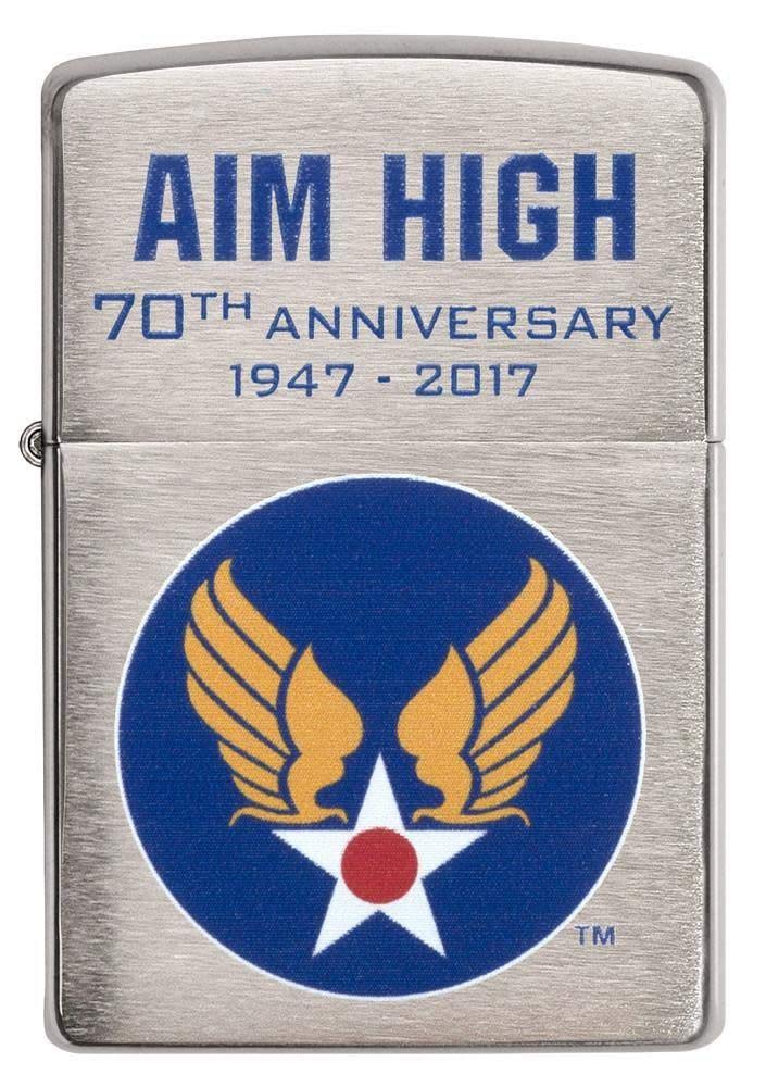 Zippo Air Force Lighters - Windproof Refillable Lighter for Outdoor Adventures, Camping, Hiking & Survival Gear | Military Style Collectible Gift