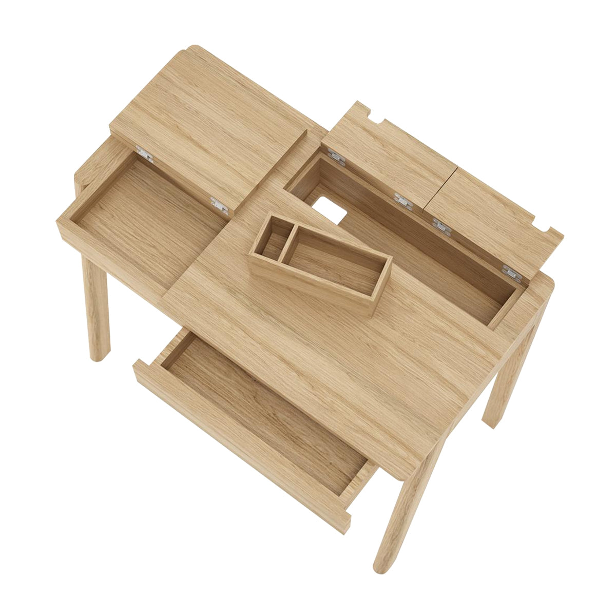 Karpenter Circa Desk - Modern Wooden Writing Desk for Home Office, Study & Workspace | Ergonomic Design with Ample Storage | Perfect for Remote Work & Online Learning