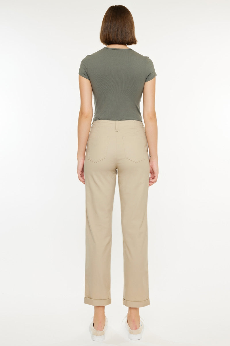 Carol High Rise Slim Chino Pants for Women - Comfortable Stretch Tapered Ankle Pants for Work, Office & Casual Wear | Perfect for Business, Travel & Everyday Outfits