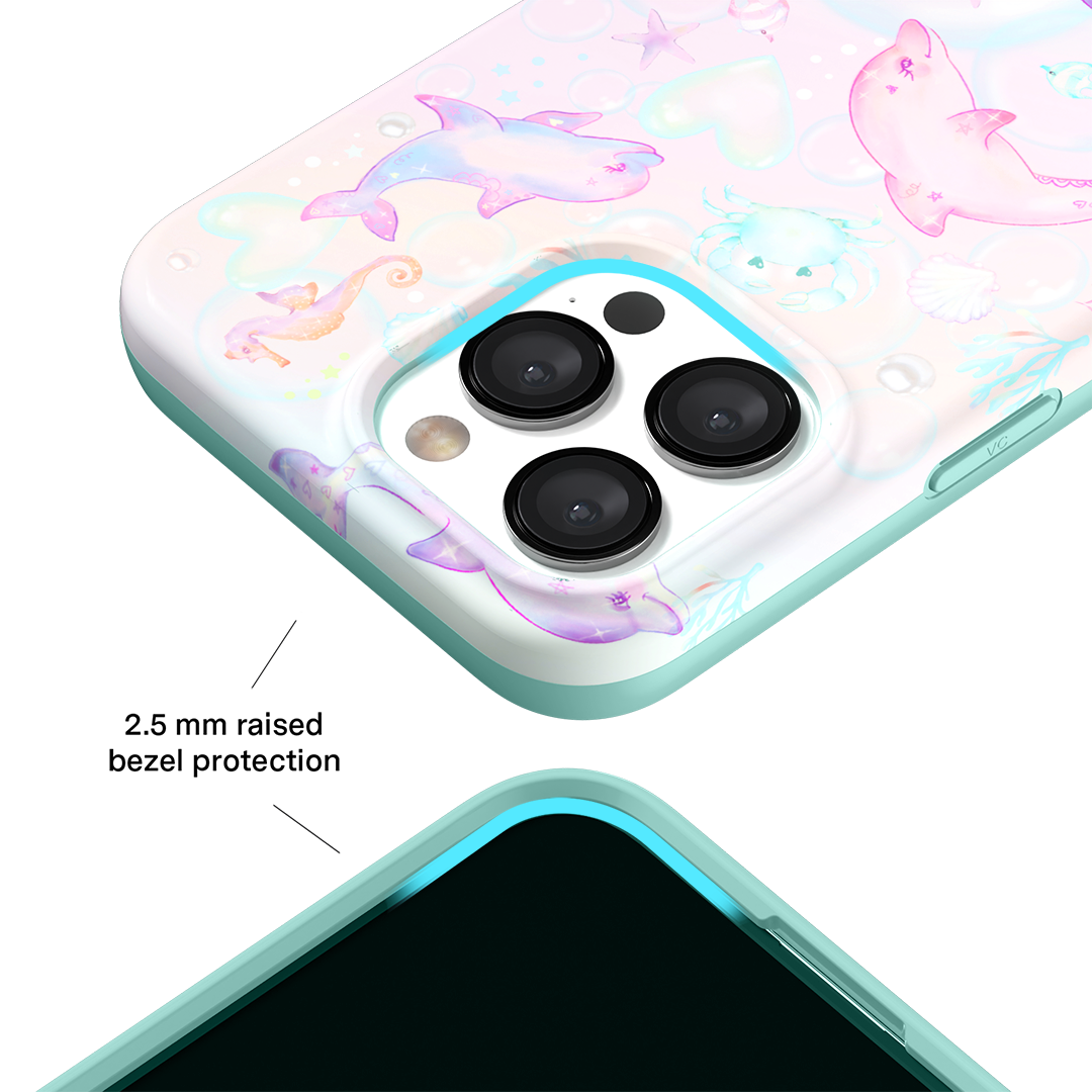 Aqua Angels iPhone Case - Slim Protective Phone Cover for iPhone 14/13/12/11 Pro Max - Waterproof & Shockproof Design - Perfect for Outdoor Activities, Travel & Daily Use