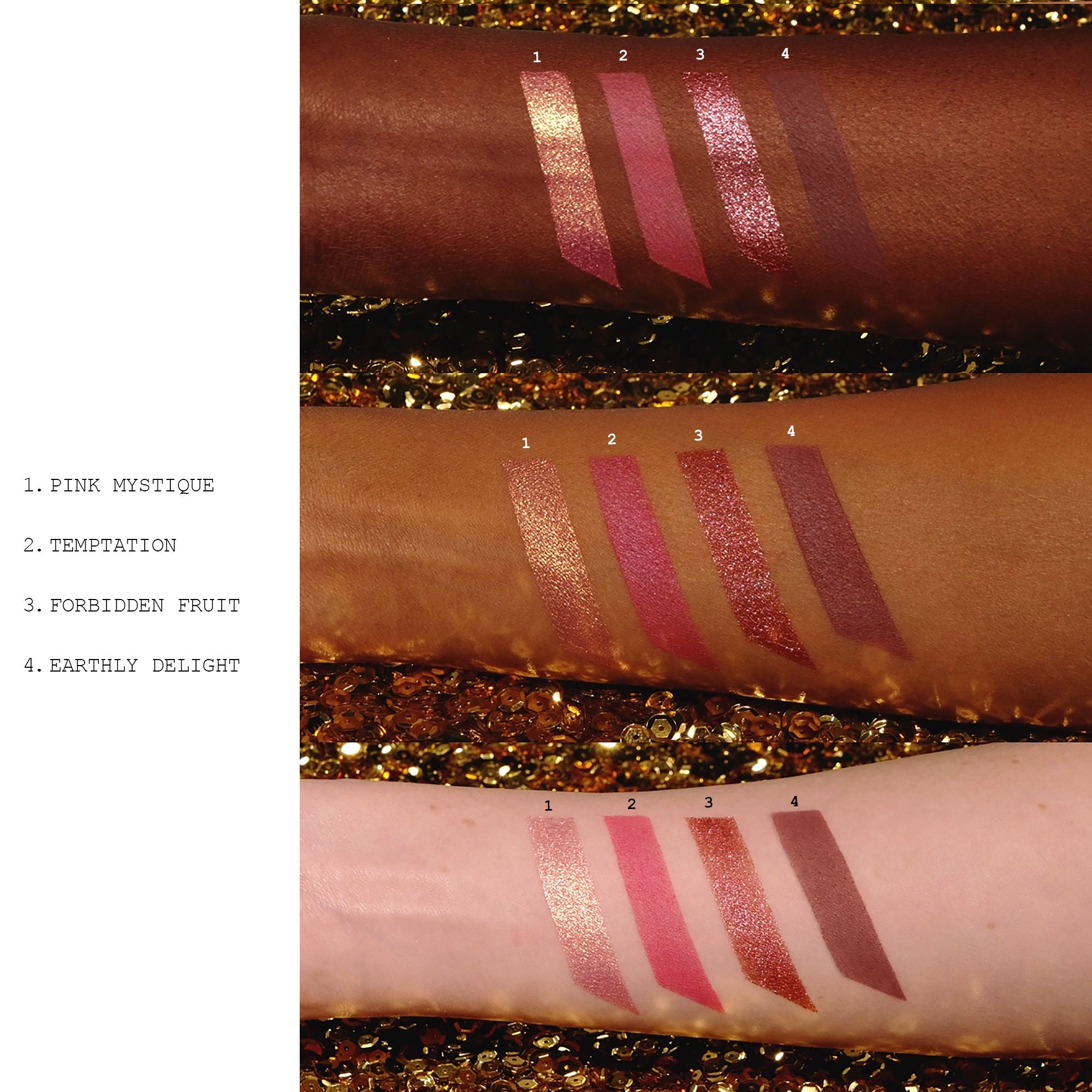 Divine Rose Luxe Quad Eyeshadow Palette - Eternal Eden Shades for Day & Night Makeup Looks | Vegan & Cruelty-Free