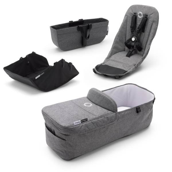 Bugaboo Donkey 3 Stroller & Bassinet Set - Premium Baby Travel System for Twins or Siblings - Lightweight, Compact Fold, All-Terrain Wheels - Perfect for City Walks, Shopping & Outdoor Adventures
