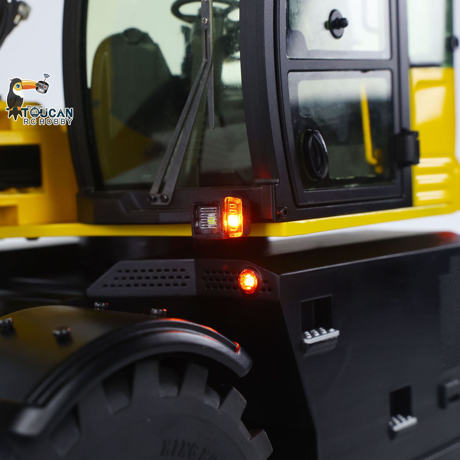 1/14 Scale RC Hydraulic Excavator Toy - 110W 9CH Valve Remote Control Metal Construction Digger Model PL18EV with 3 Movable Arms | For Kids & Adults, Construction Site Simulation, Outdoor Play & Collectors
