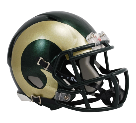 Colorado State Rams Riddell Speed Authentic Mini Football Helmet - Collectible Sports Memorabilia for Fans, Display, and Gifts