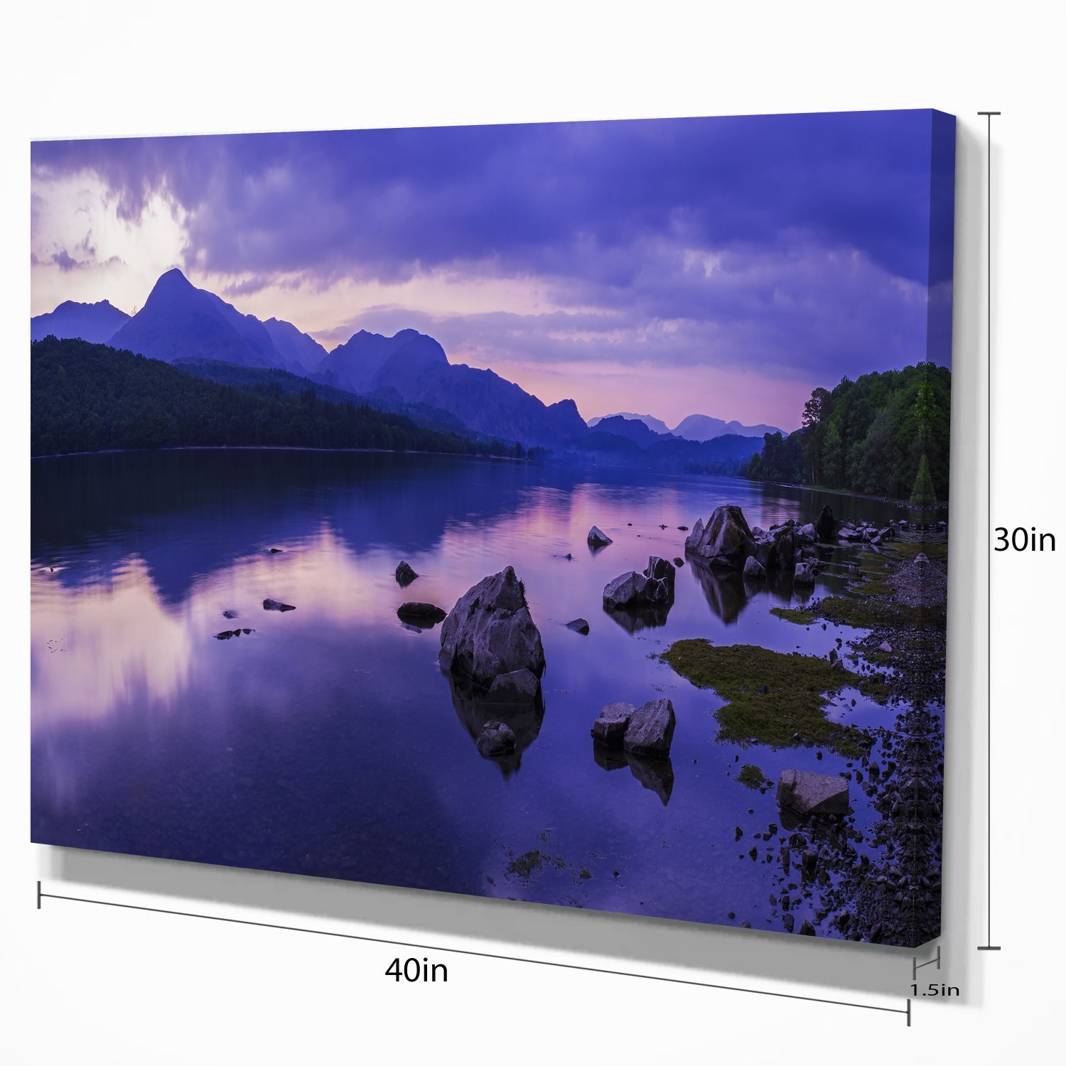 Coniston Water Lake District Landscape Art Canvas Print - Stunning Wall Decor for Living Room, Bedroom & Office