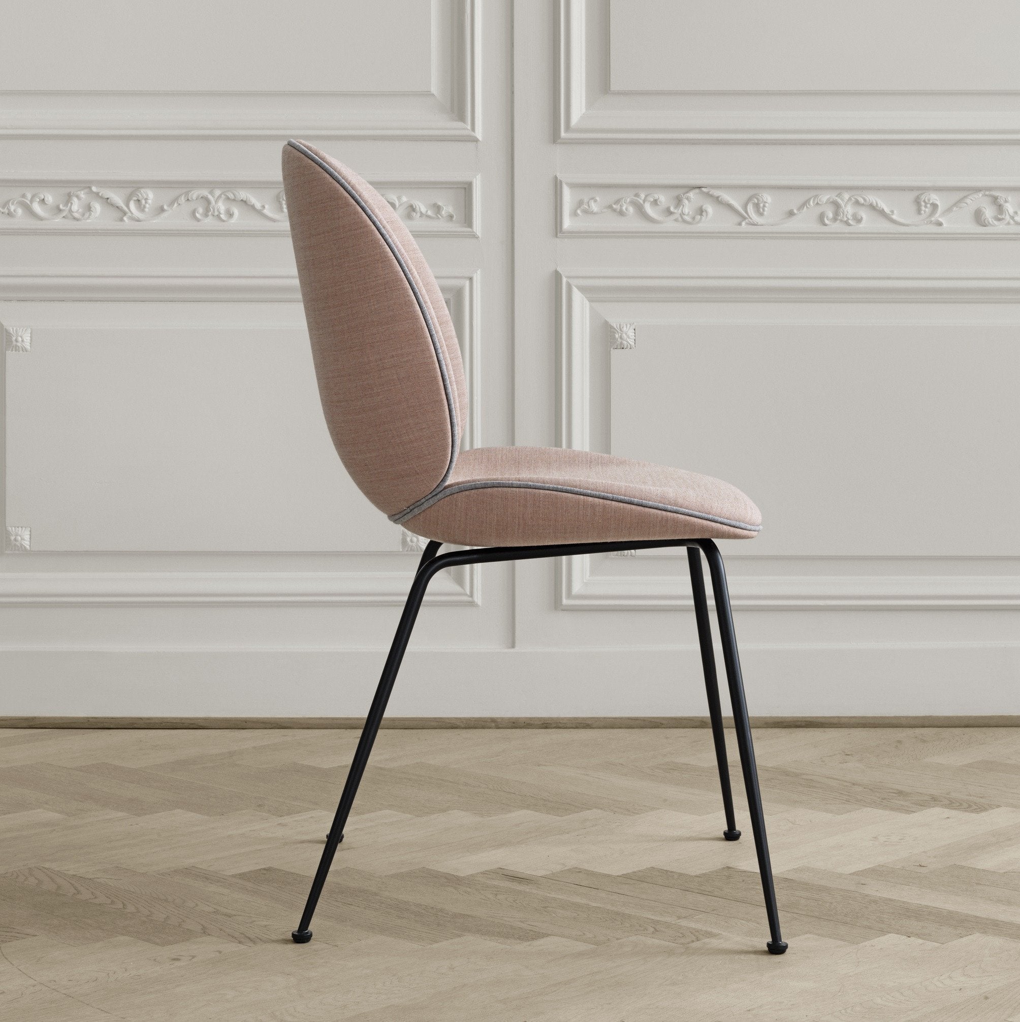 Stylish Beetle Dining Chair with Conic Base - Fully Upholstered Modern Seating for Kitchen, Dining Room & Office