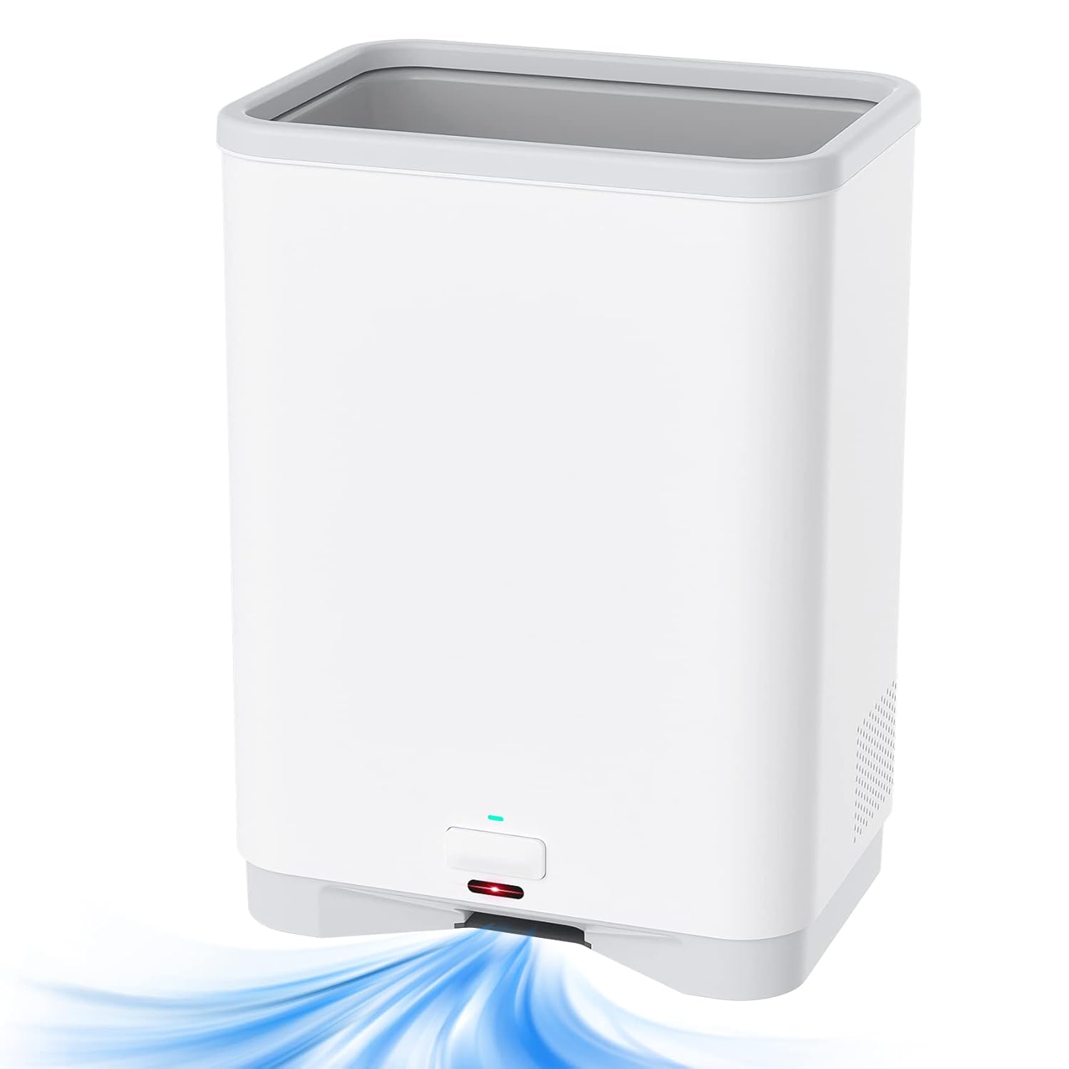 Thamtu Touchless Automatic Sensor Vacuum Trash Can - 3 Gallon Smart Garbage Bin with Strong Suction Power for Hair Salon, Kitchen & Home Use