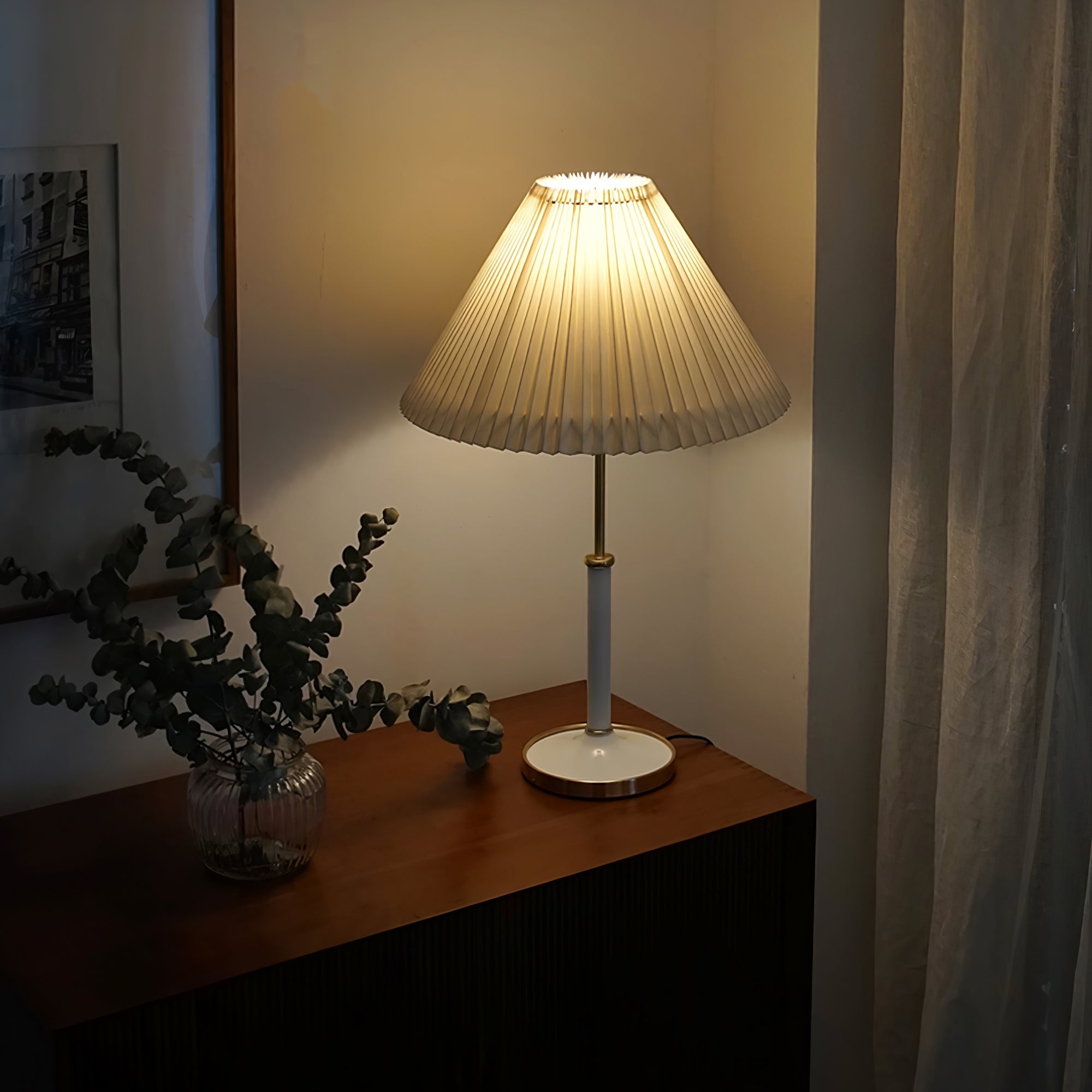 Stylish Parachute Table Lamp - Modern LED Bedside Lighting for Bedroom, Living Room & Office - Warm White & Dimmable Desk Lamp for Home Decor