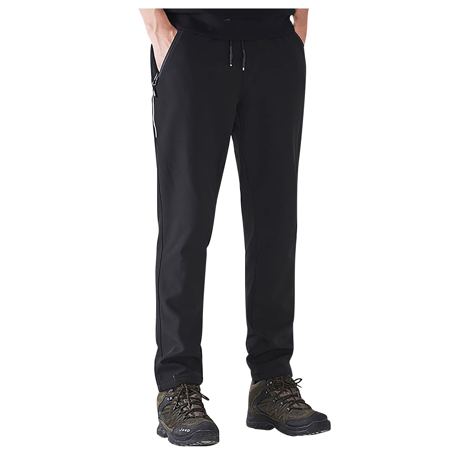 Men's Winter Tactical Pants - Thermal Fleece Lined Snow Ski Cargo Pants for Outdoor Activities, Hiking, Jogging & Cold Weather (Sizes M-5XL) - Waterproof & Windproof Winter Work Pants for Hunting, Camping & Snow Sports