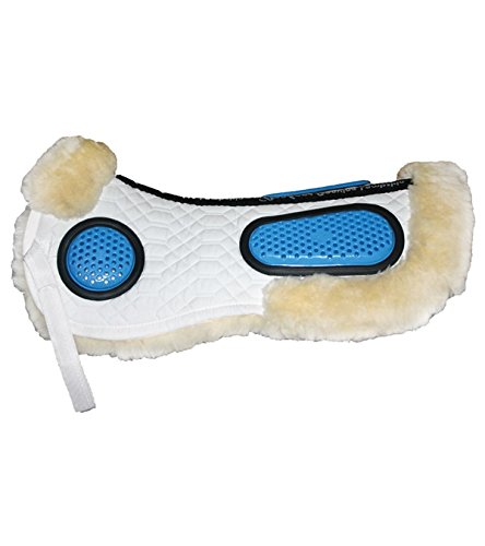GEL-EZE Half Pad LARGE - Shock Absorbing Horse Saddle Pad for Comfort & Performance - Ideal for Trail Riding, Dressage & Jumping