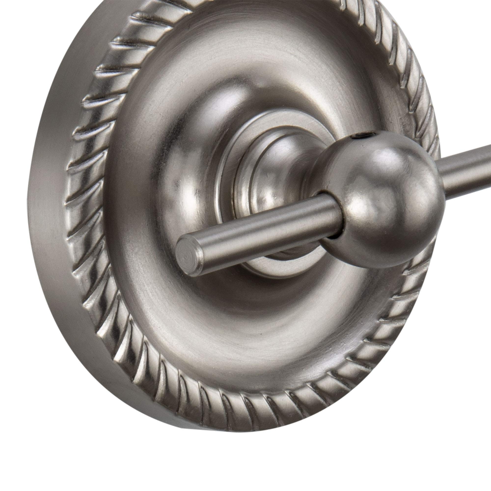 RecPro RV Towel Rack Brushed Nickel - Small Hand Towel Holder & Towel Bar Rail for RV Bathroom | Durable & Space-Saving RV Accessories for Camping & Travel | Perfect for Motorhome, Trailer & Van Life