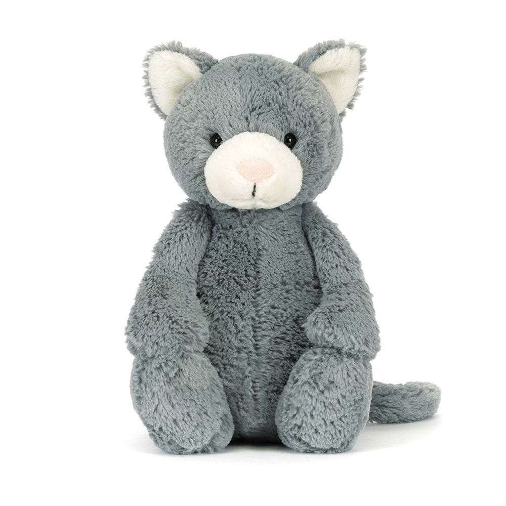 Jellycat Bashful Kitten Plush Toy - Soft & Cuddly Stuffed Animal for Kids & Adults | Perfect for Gifts, Nursery Decor & Comfort