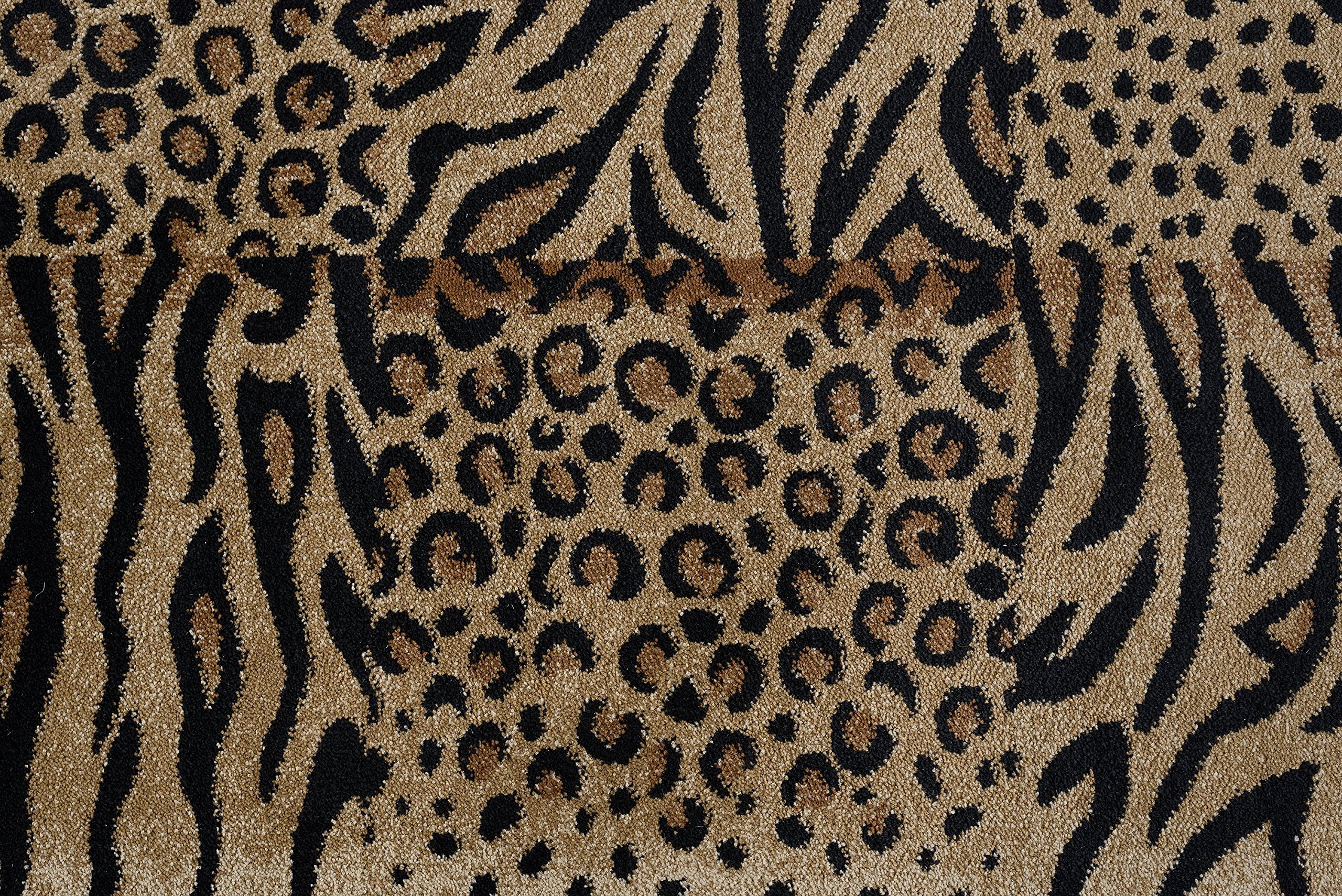 Savannah Contemporary Animal Beige Rectangle Area Rug 5' x 7' - Modern Neutral Living Room Rug for Home Decor, Bedroom, Office