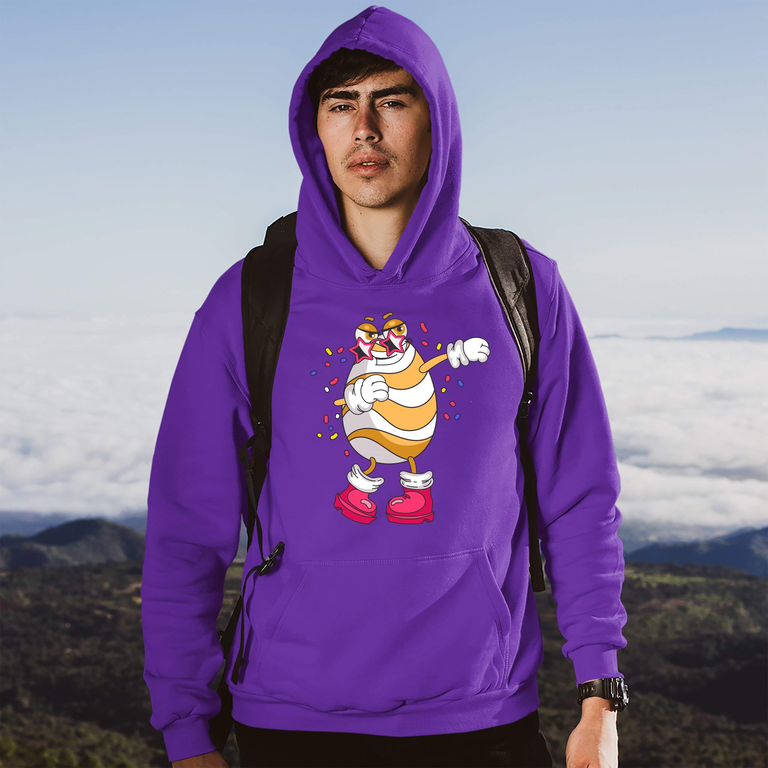 Funny Dabbing Egg Sweatshirt - Easter Party Hoodie for Men & Women - Cute Holiday Gift for Teens - Perfect for Easter Celebrations & Casual Wear