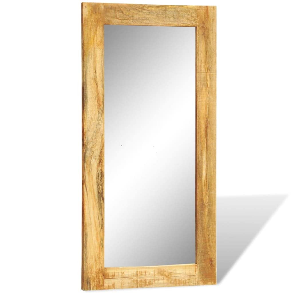 Solid Wood Framed Rectangle Wall Mirror - 47.2