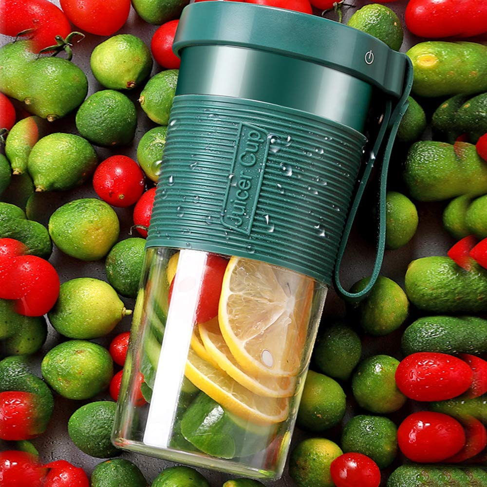 TOPCHANCES Portable Blender - Premium USB Rechargeable Mini Personal Blender for Smoothies, Juices & Shakes | Cordless Travel Blender for Home, Office, Gym & Outdoor Use | BPA-Free & Easy to Clean (Green)