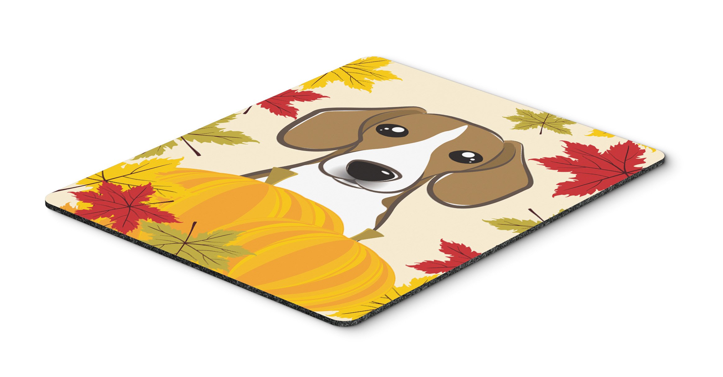 Beagle Thanksgiving Mouse Pad - Washable Large Mouse Mat for Home, Office, Gaming & Computers | Non-Slip Hot Pad & Trivet for Kitchen | Cute Dog Design Home Decor Gift
