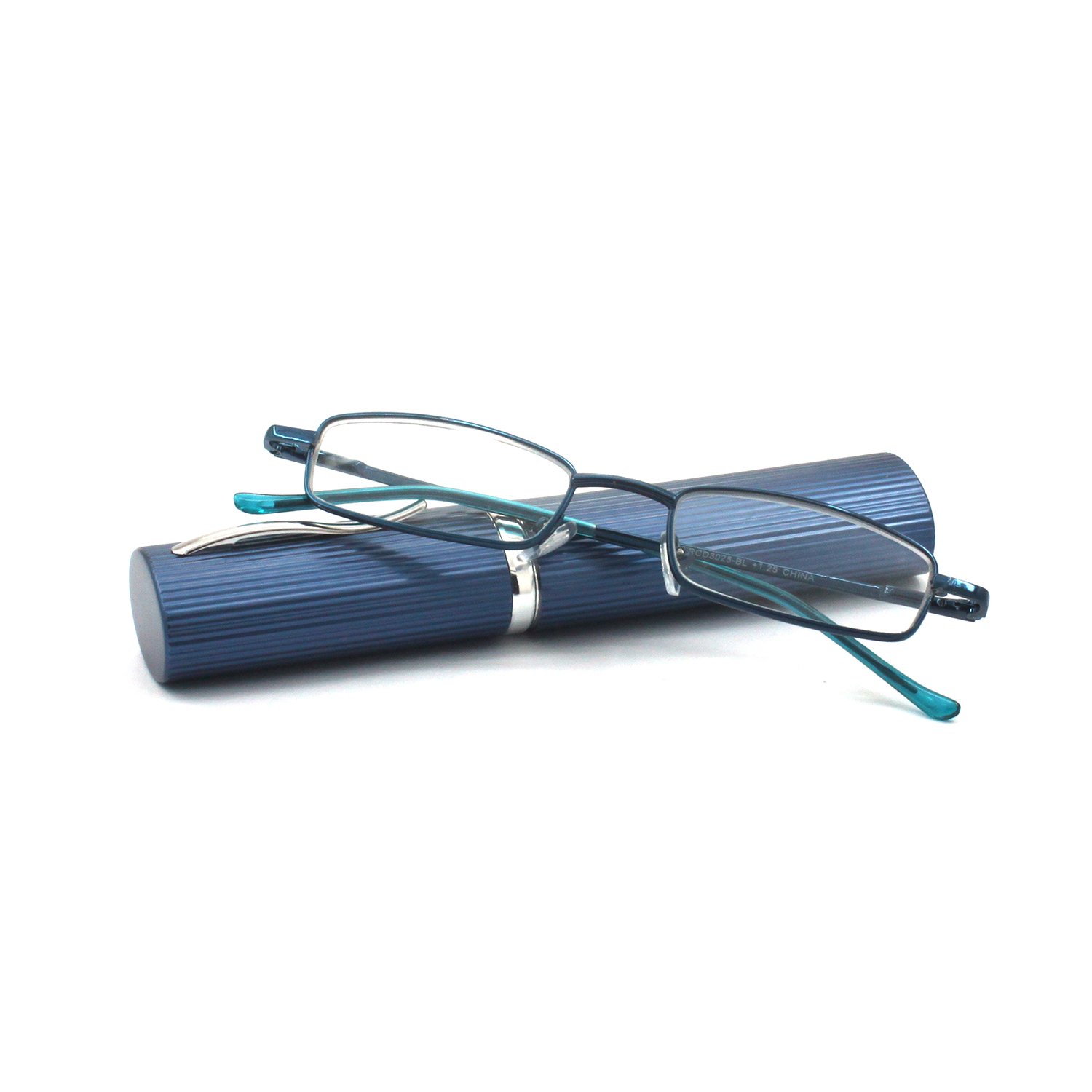 4 Pack Compact Slim Metal Reading Glasses with Tube Case - Lightweight Reading Eyewear for Men & Women - Perfect for Reading, Office Work, and Travel Accessories
