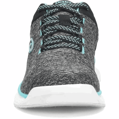 Dexter Women's Elin Grey/Teal Bowling Shoes - Comfortable & Lightweight for Professional & Casual Bowling Games
