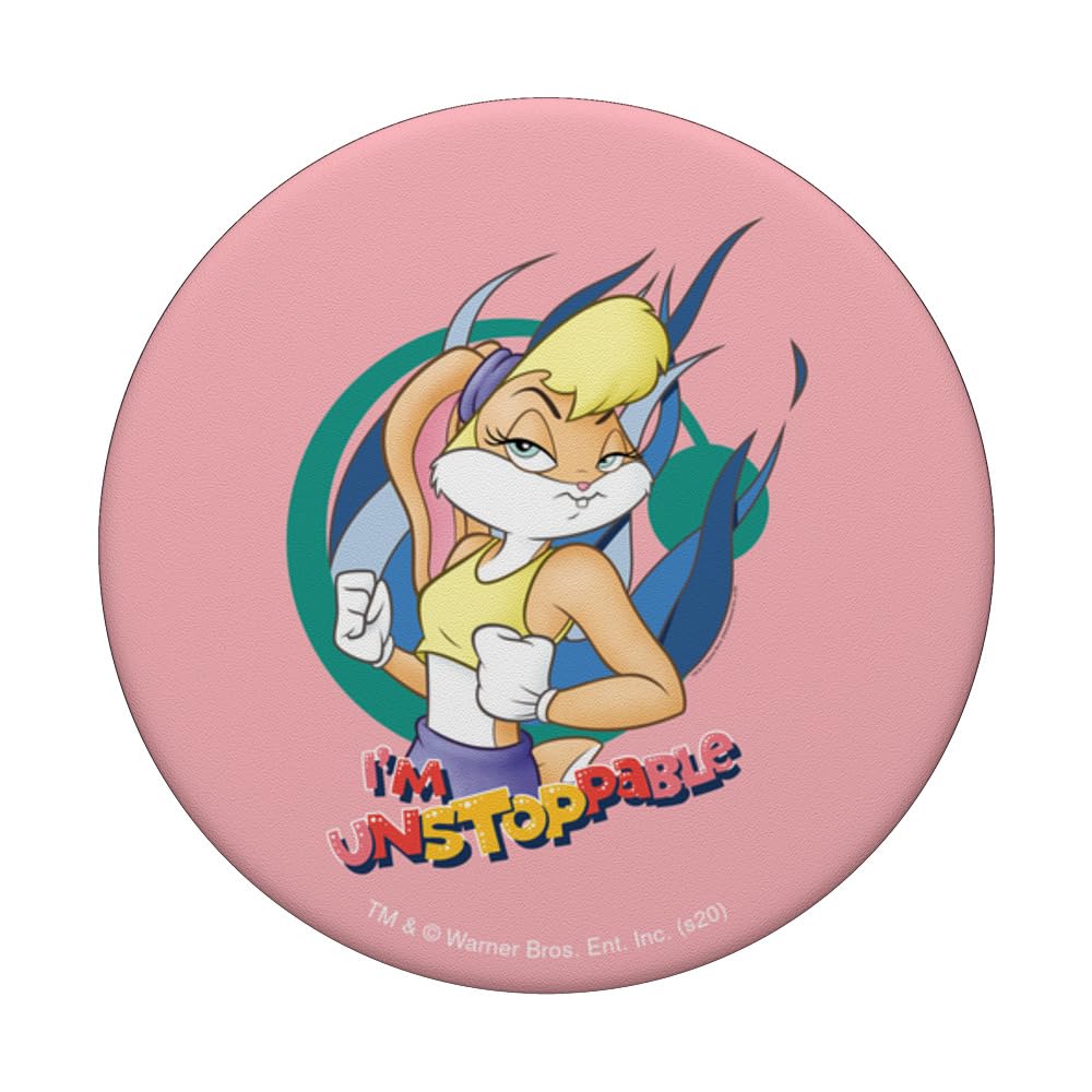 Looney Tunes Lola Bunny Unstoppable PopSockets Standard PopGrip - Swappable Phone Grip & Stand for iPhone, Samsung & Smartphones - Perfect for Fans, Gifts & Everyday Use