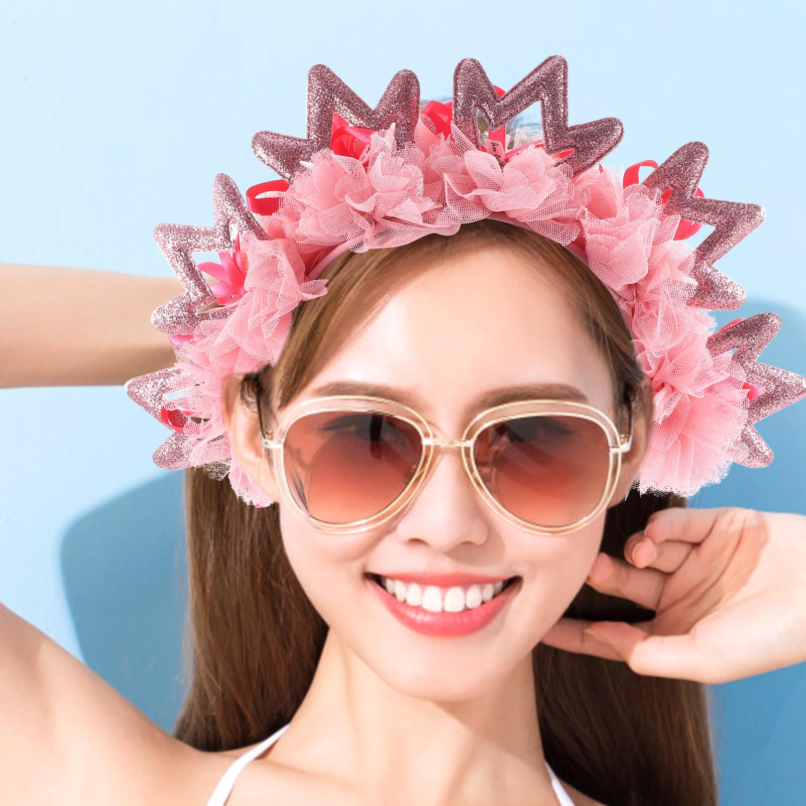 POPETPOP Women's Fashion Headbands & Tiaras - Elegant Hair Accessories for Girls, Parties, Weddings & Festivals | Perfect for Daily Wear, Special Occasions & Photo Shoots