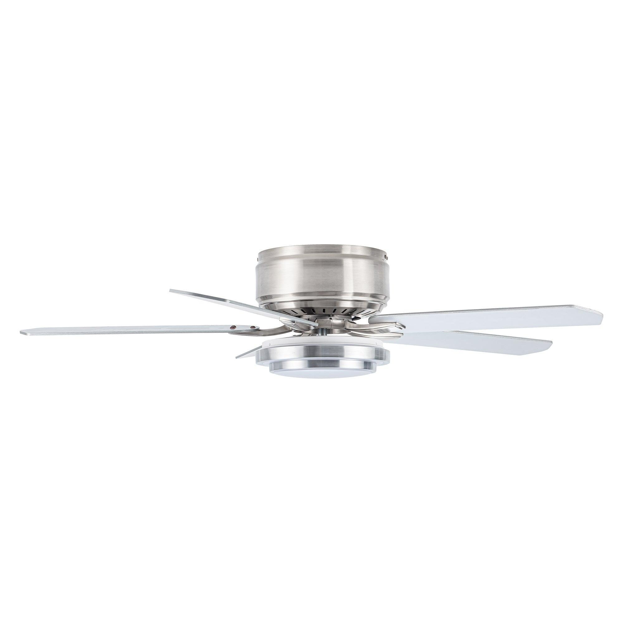 52 Vaczon 5-Blade Ceiling Fan with LED Light and Remote Control - Perfect for Living Room, Bedroom, and Office Cooling