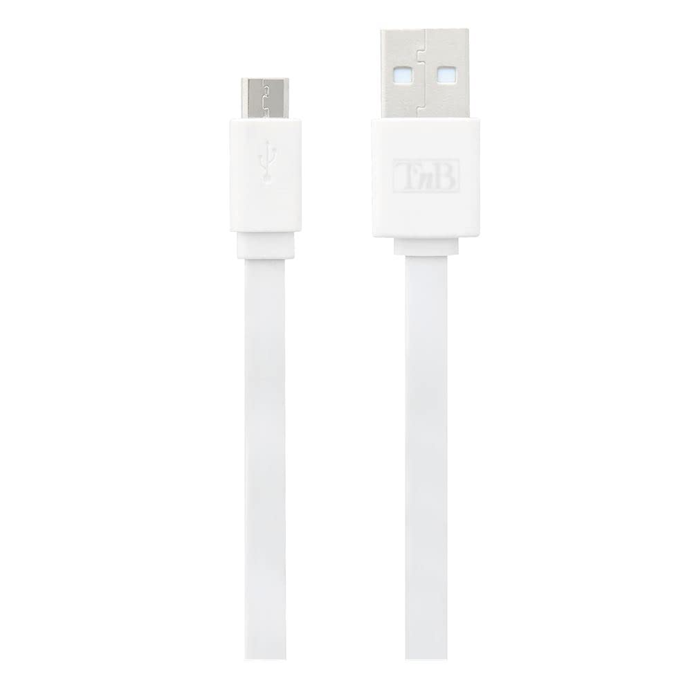 Premium T 'nB cbmusb03bk USB to Micro USB Cable - 0.3m/1ft Fast Charging & Data Sync Cord for Samsung, LG, Sony & More - Perfect for Home, Office & Car Charging