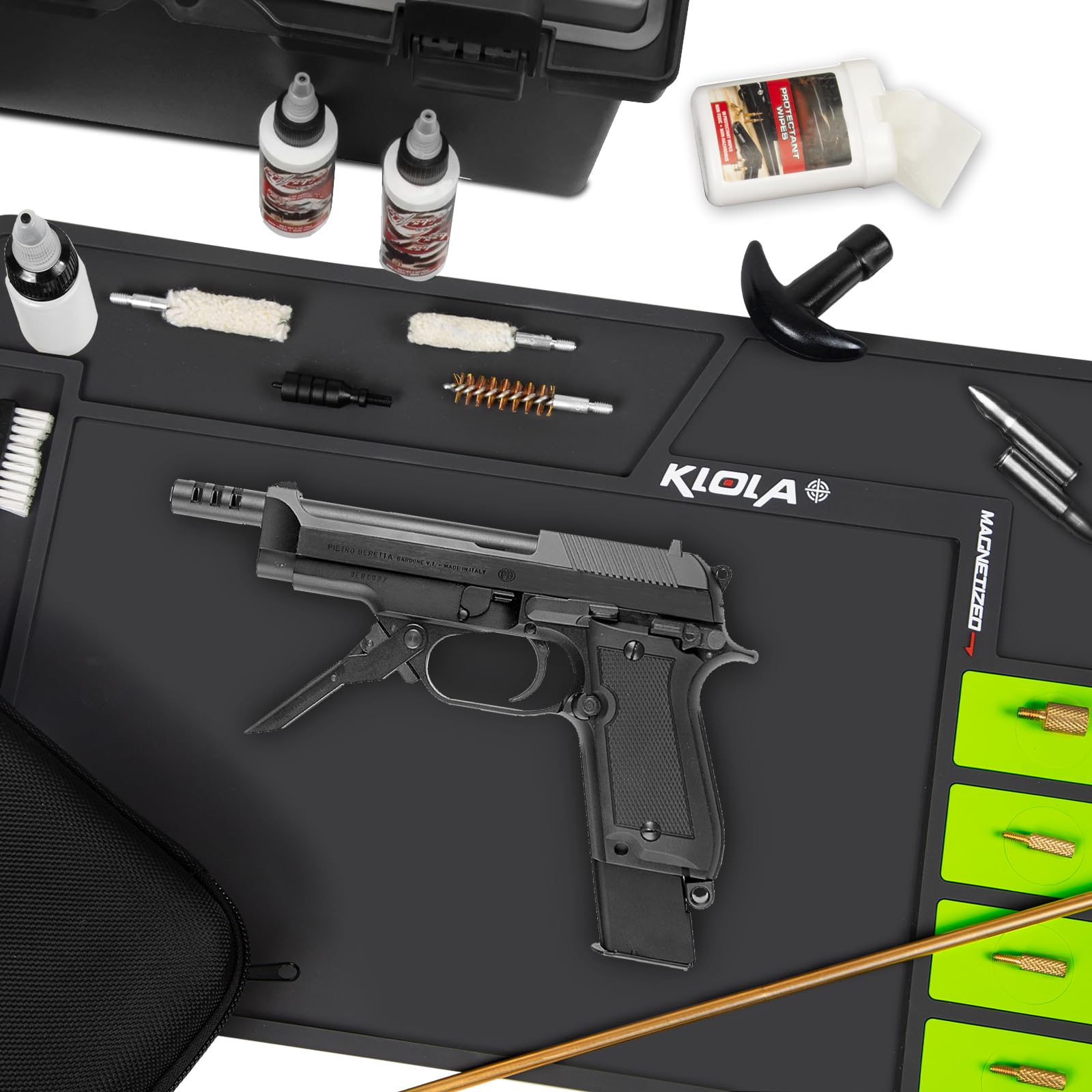 Premium Gun Cleaning Mat - Non-Slip Thick Rubber Pistol & Rifle Maintenance Pad for Handguns, Shotguns, Firearms | Perfect for Home Gun Care, Range Sessions & Firearm Maintenance