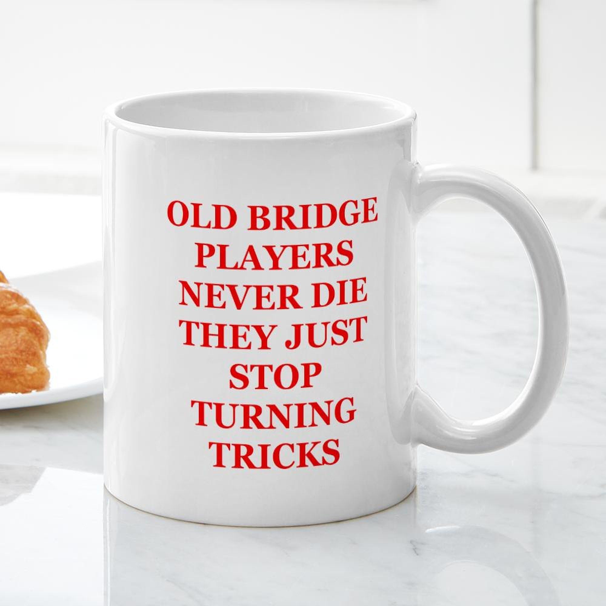 11 oz (325 ml) Ceramic Coffee Mug for Duplicate Bridge - Perfect for Bridge Players, Tea or Coffee Lovers - Great Gift for Game Nights & Relaxing at Home