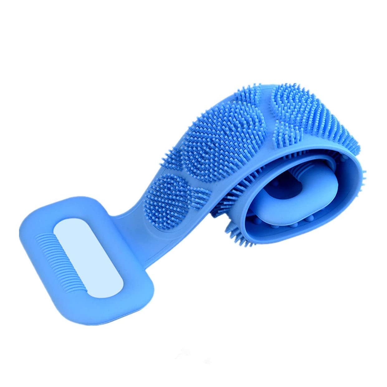 Silicone Body Scrubber - Dual-Sided Exfoliating Brush for Deep Skin Cleaning & Massage - Shower & Bath Use