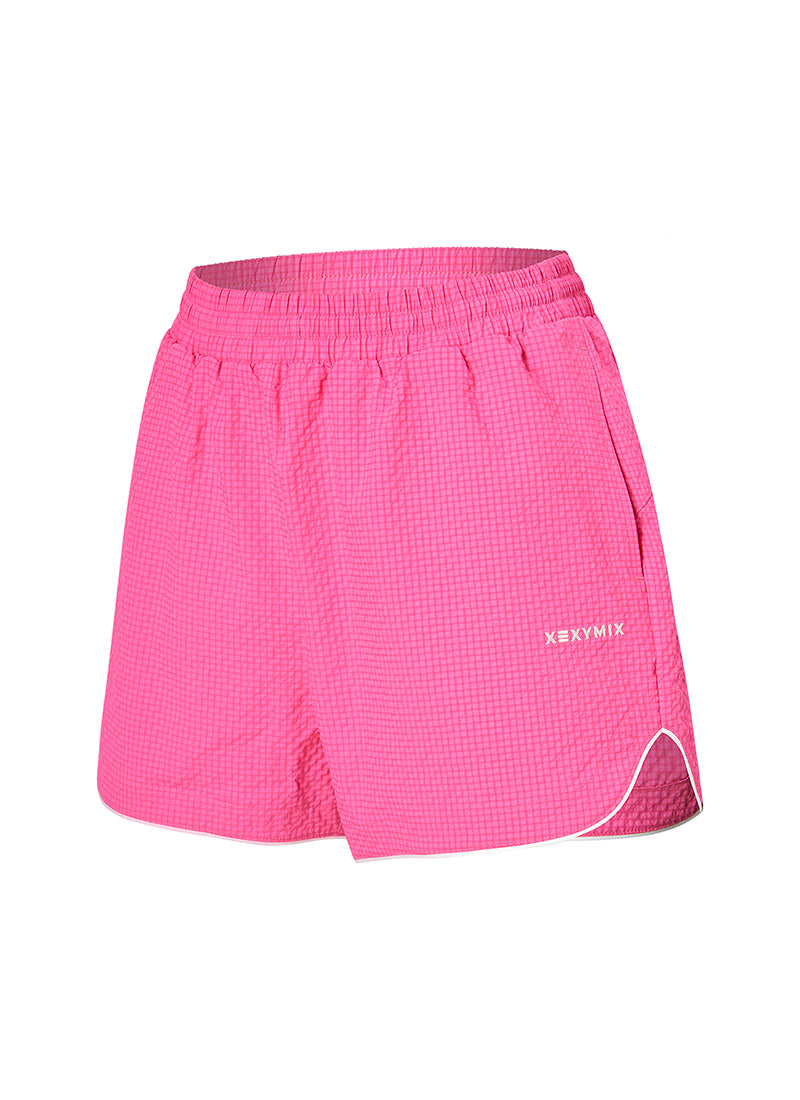 Seersucker Women's Beach Shorts - Comfortable & Stylish Summer Casual Wear for Vacation, Poolside, and Outdoor Activities
