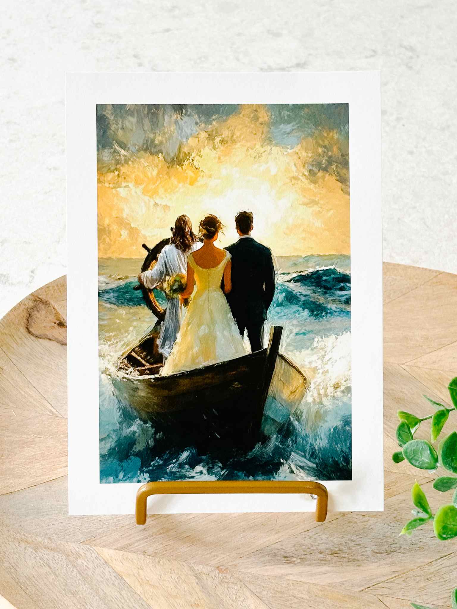 Guided by Him Christian Wall Art Print - Inspirational Scripture Decor for Home, Office & Church