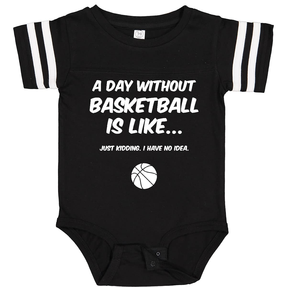 Inktastic Day Without Basketball 2 Baby Bodysuit - Cute Basketball Themed Onesie for Infants & Toddlers - Perfect for Playtime, Sports Events & Family Outings