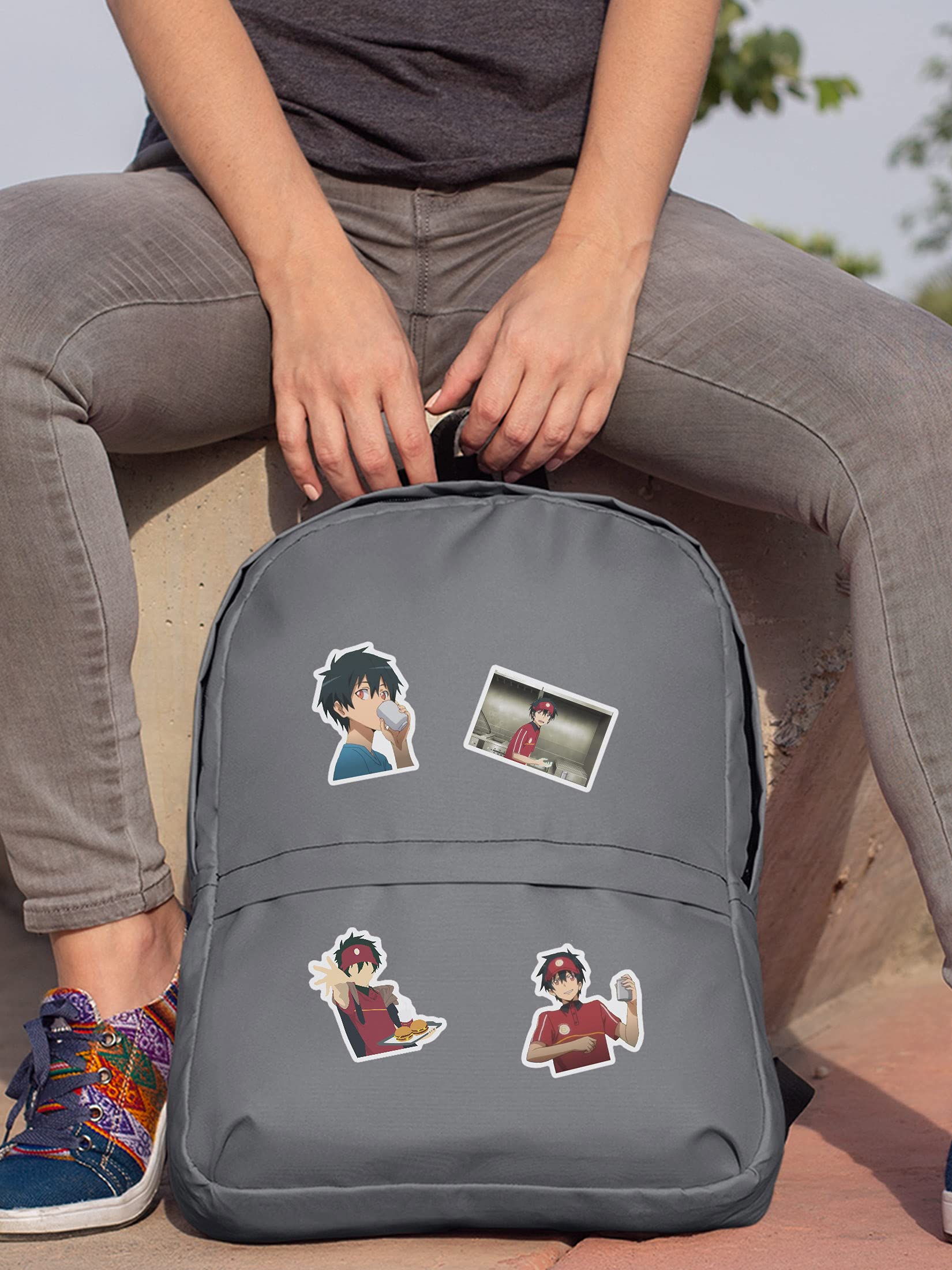The Devil is a Part-Timer! Sadao Maou Funny Vinyl Sticker - Durable Decal for Phone, Laptop, Skateboard, Car & Water Bottles - Perfect for Anime Fans & Pop Culture Enthusiasts